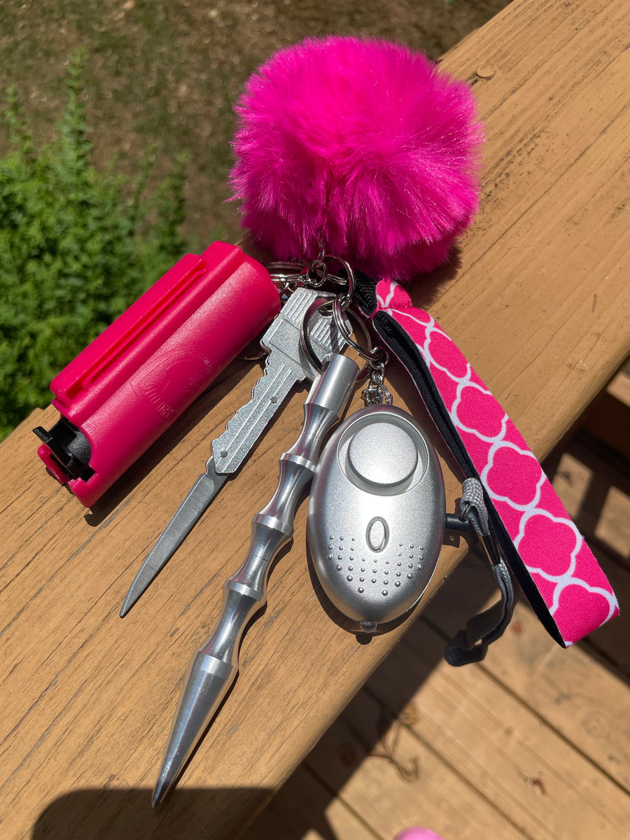 Replying to @raeraeig only pink 💓💓#selfdefense #selfdefence #safetyf, self defense keychains