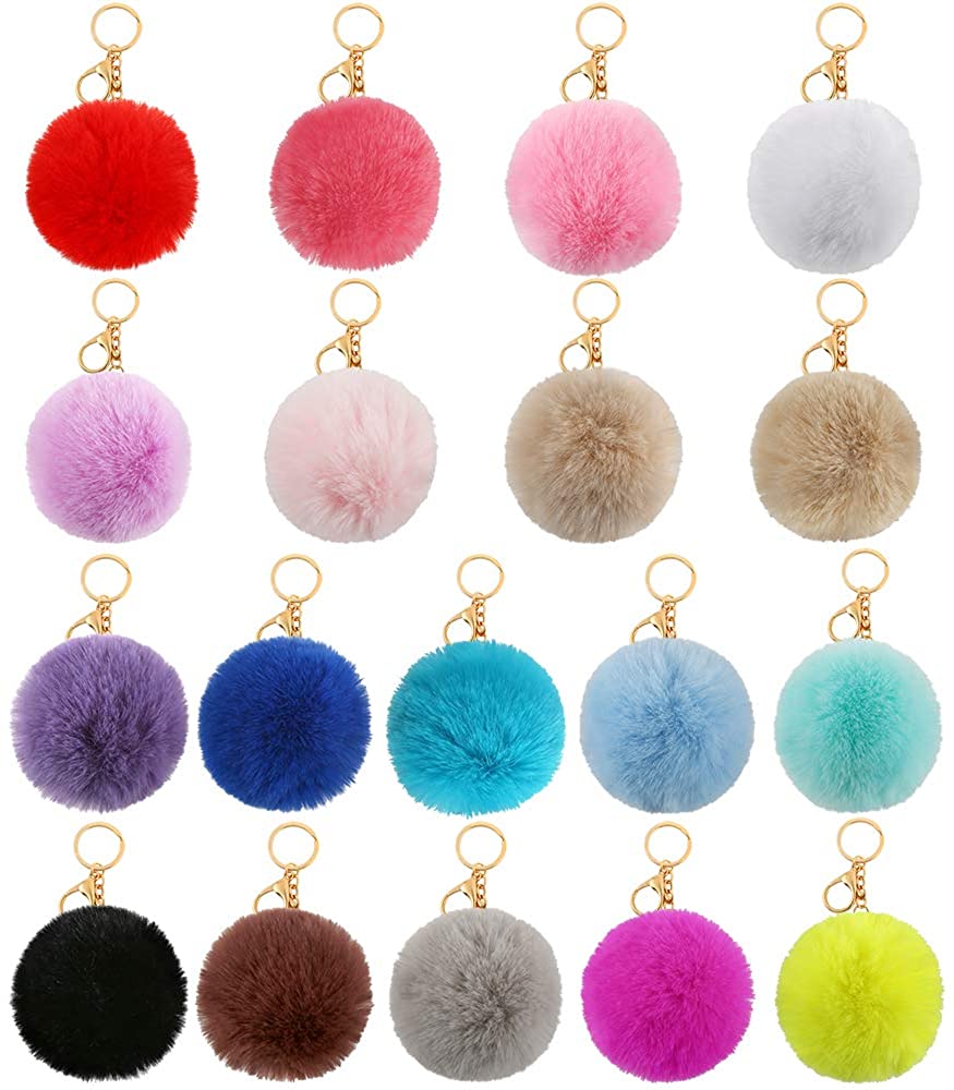 Pompom Keychain Accessory